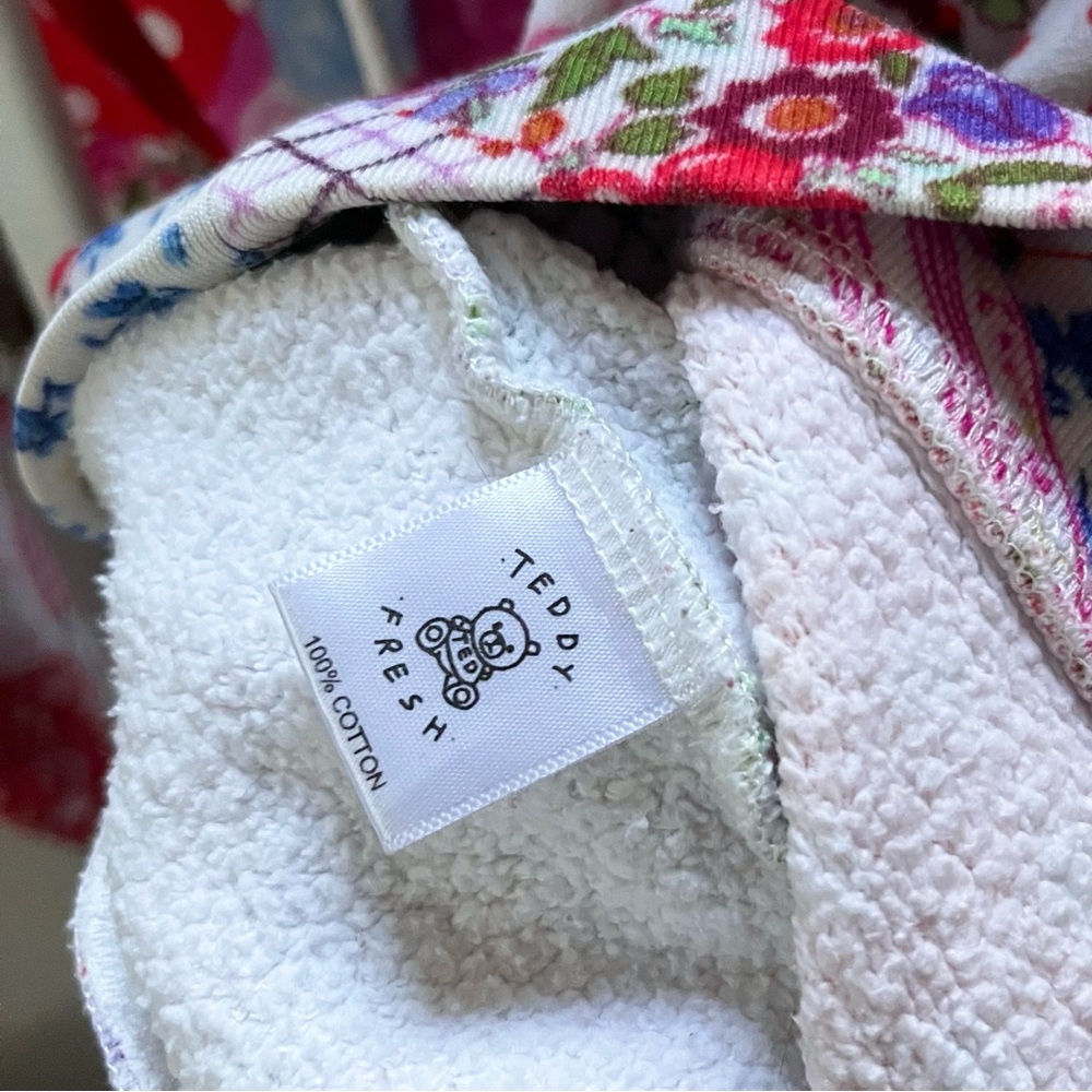 Teddy fresh patchwork 100% cotton hoodie - Picture 4 of 16